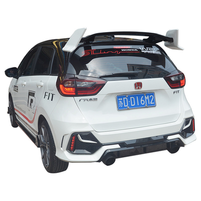 2018 2019 cubiertas 3Pcs del alerón de Honda Fit JAZZ Matte Front Bumper Lip Body Kit