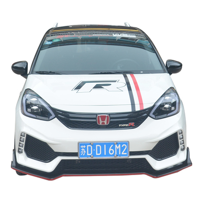 Equipo 2018-2021 de Front Bumper Lips Guard Body de la fibra de carbono de Honda Fit 3Pcs